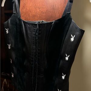 Playboy leather corset s/m